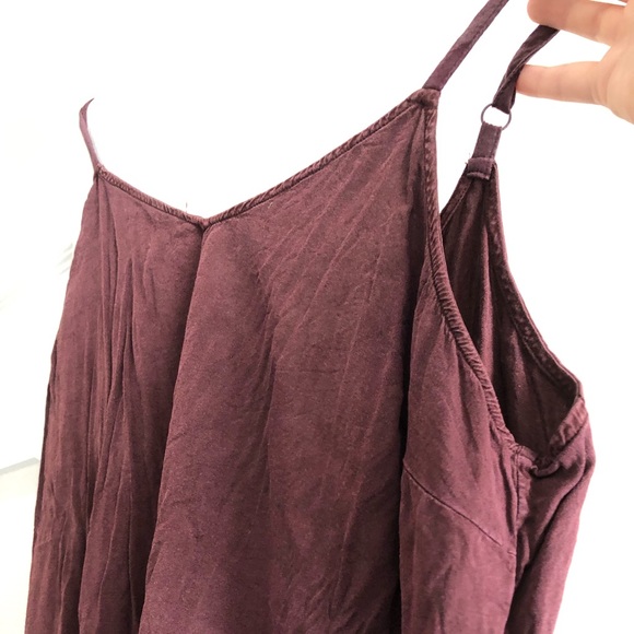 Wine-colored, Flow-y Tank-Top by Torrid. Comfy and Light-Weight - Picture 1 of 6